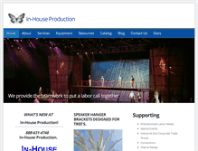 Tablet Screenshot of in-houseproduction.com
